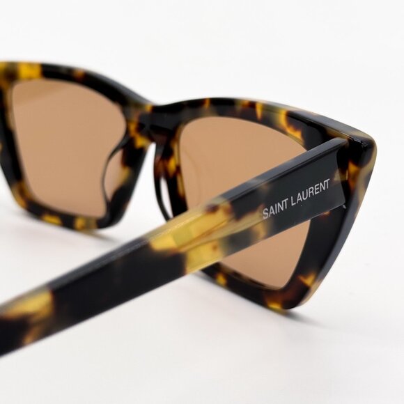 NEW SAINT LAURENT SL276 MICA 037 WOMEN HAVANA SUNGLASSES SAINT LAURENT - Picture 8 of 12